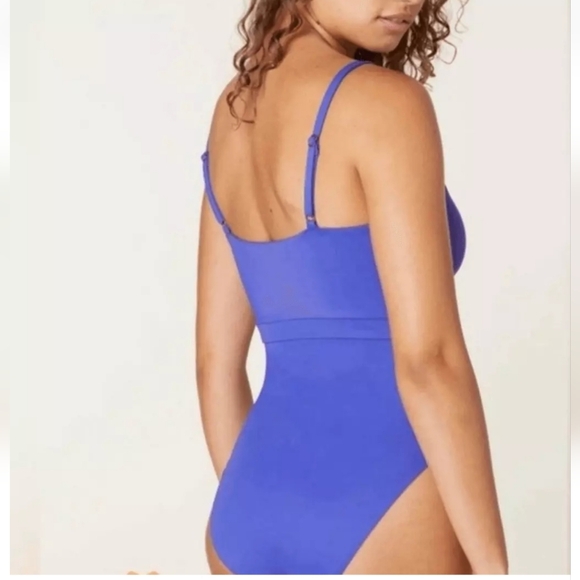NWT Andie The Samoa One Piece Bathing Suit Lapis SMALL blue purple violet - Picture 2 of 8